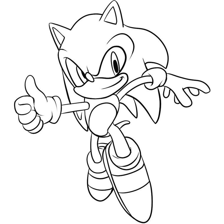 Dibujo para colorear: Sonic (Videojuegos) #153871 - Dibujos para Colorear e Imprimir Gratis