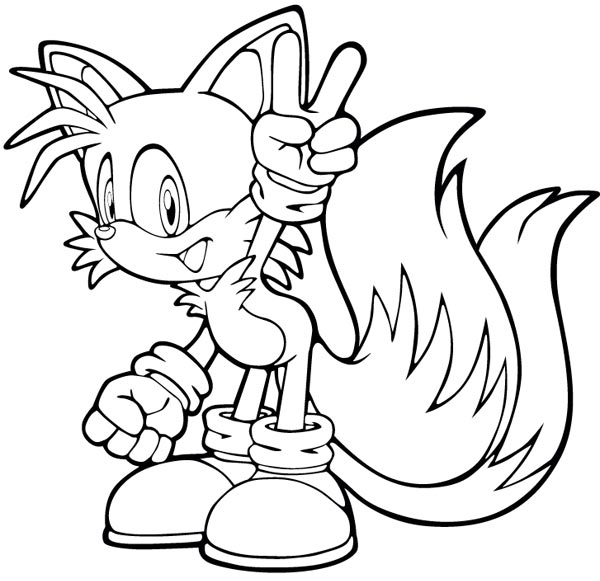 Dibujos para Colorear, Pintar , imprimir..: Sonic y Tails