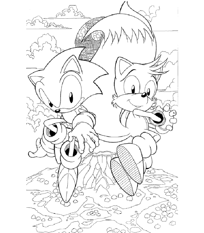 Dibujo para colorear: Sonic (Videojuegos) #153900 - Dibujos para Colorear e Imprimir Gratis