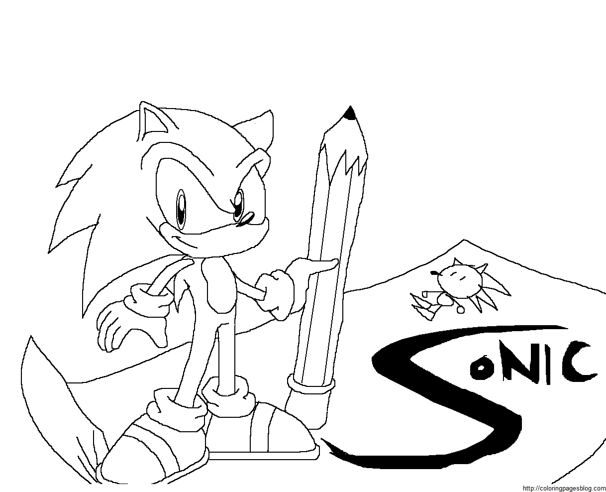 Dibujo para colorear: Sonic (Videojuegos) #153902 - Dibujos para Colorear e Imprimir Gratis