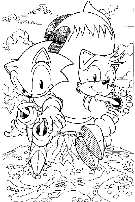 Dibujo para colorear: Sonic (Videojuegos) #153910 - Dibujos para Colorear e Imprimir Gratis