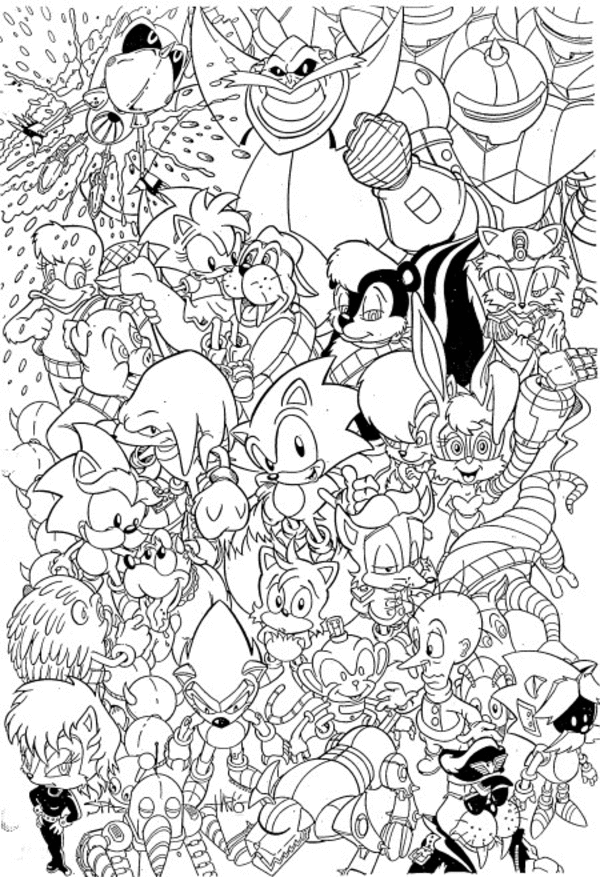 Dibujo para colorear: Sonic (Videojuegos) #153992 - Dibujos para Colorear e Imprimir Gratis