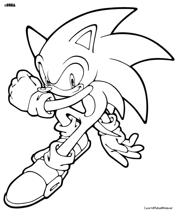 Dibujo para colorear: Sonic (Videojuegos) #154044 - Dibujos para Colorear e Imprimir Gratis
