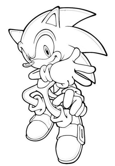 Dibujo para colorear: Sonic (Videojuegos) #154045 - Dibujos para Colorear e Imprimir Gratis
