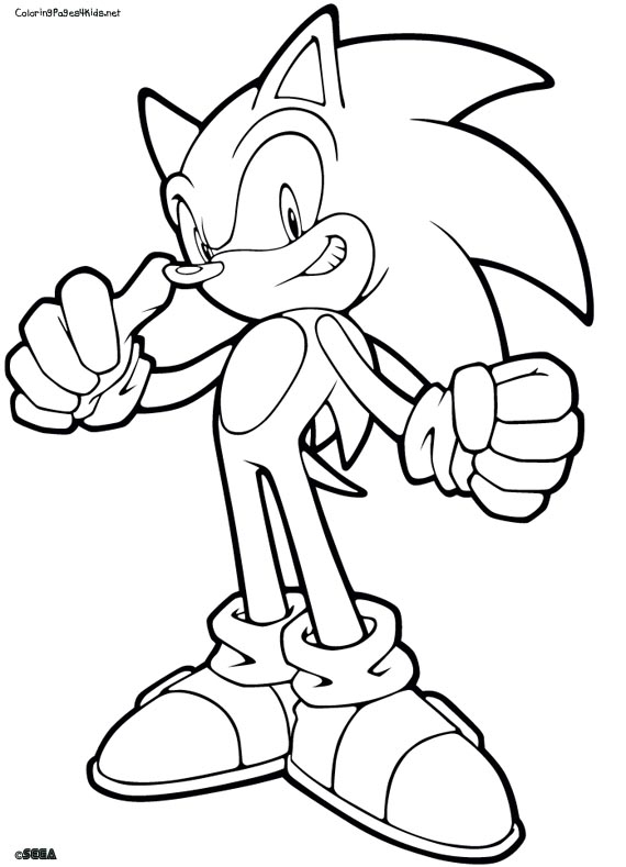 Dibujo para colorear: Sonic (Videojuegos) #154051 - Dibujos para Colorear e Imprimir Gratis