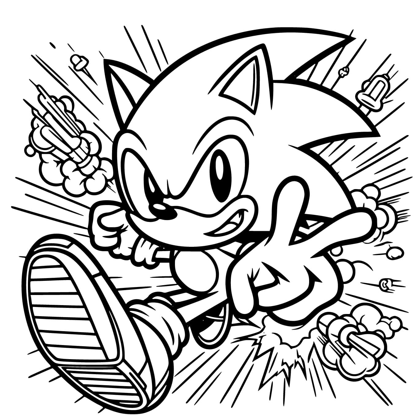 Dibujo gratuito Sonic #213153 de la coleccion Videojuegos para imprimir