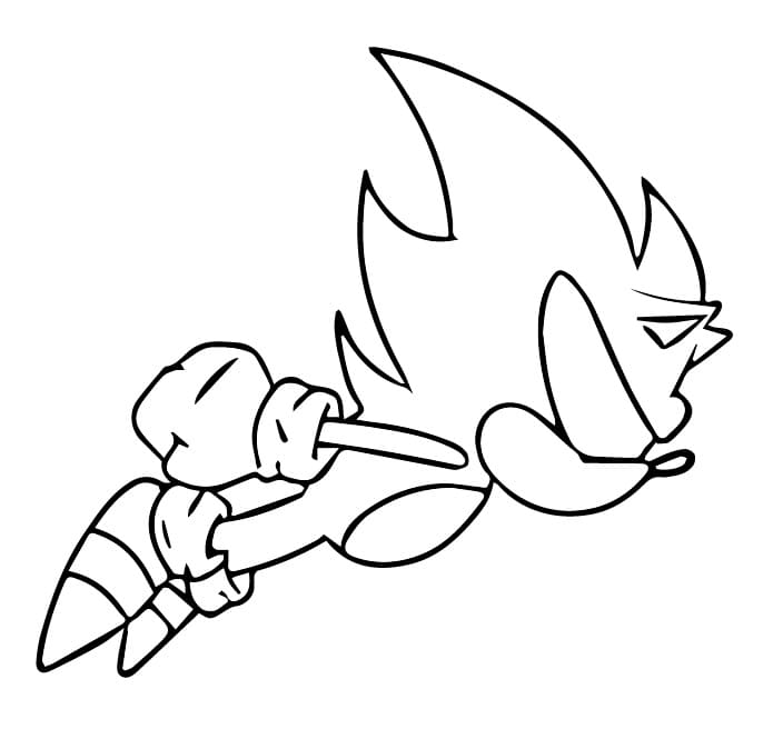 Dibujo gratuito Sonic oscuro #222182 de la coleccion Videojuegos para imprimir