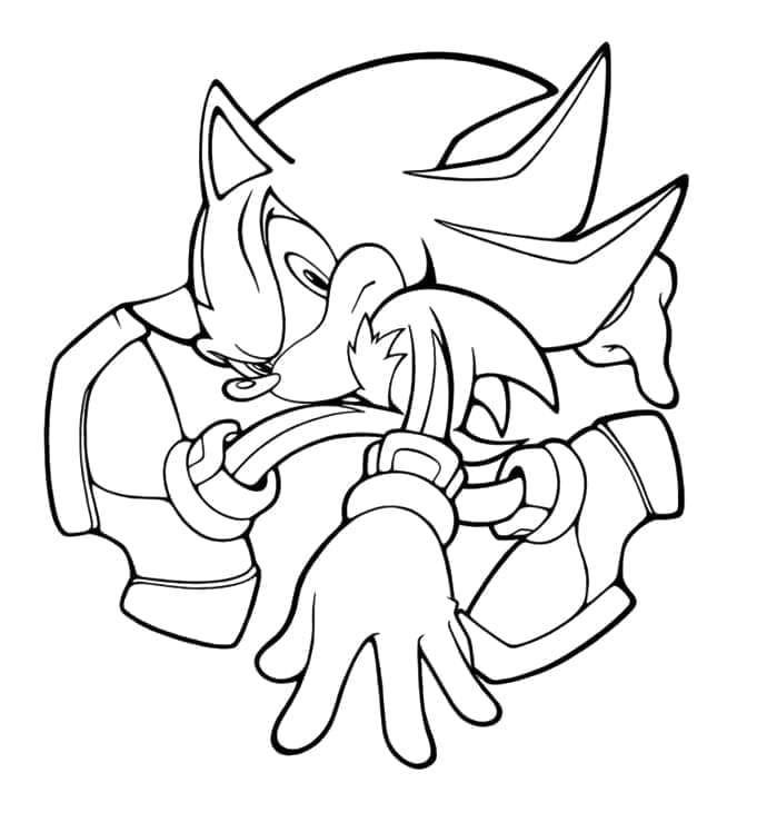 Dibujo gratuito Sonic Shadow #216327 de la coleccion Videojuegos para imprimir