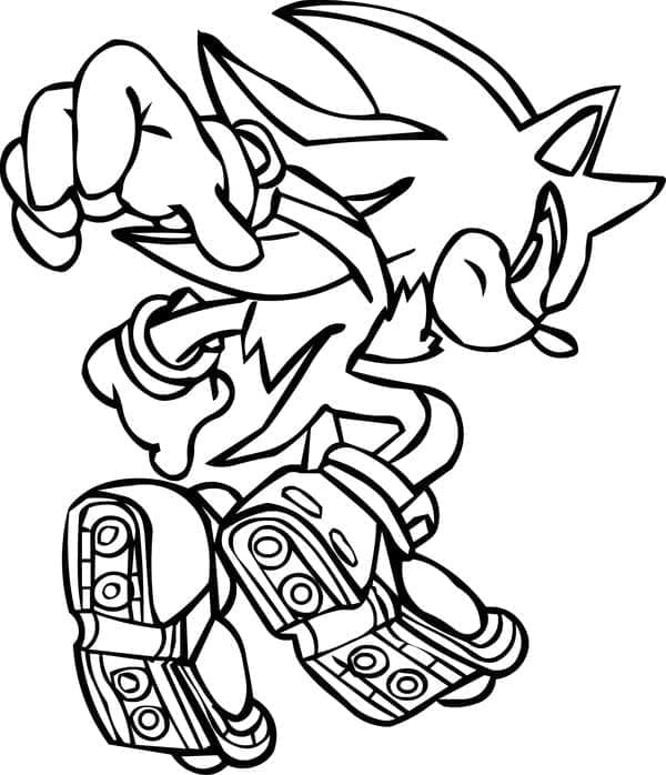Dibujo gratuito Sonic Shadow #216335 de la coleccion Videojuegos para imprimir