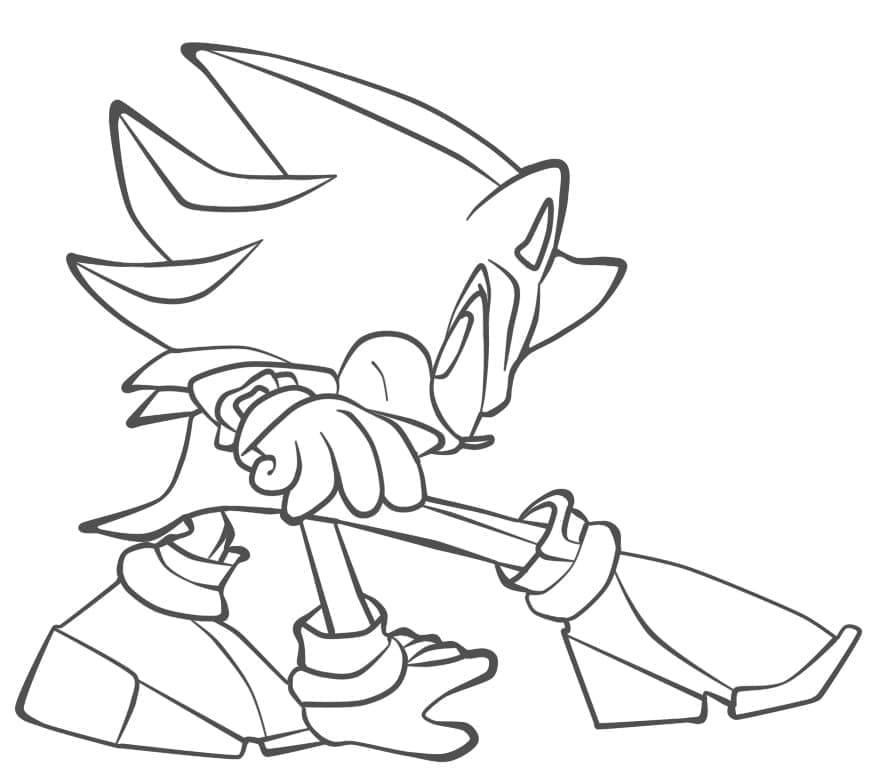 Dibujo gratuito Sonic Shadow #216338 de la coleccion Videojuegos para imprimir