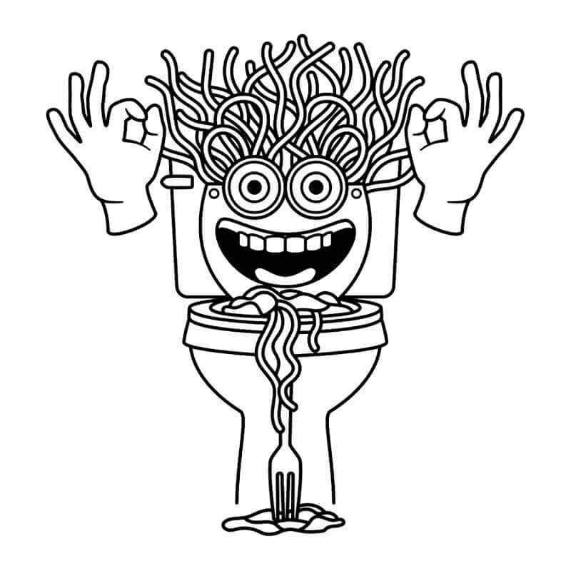 Dibujo gratuito Spaghetti Tualetti #222146 de la coleccion Videojuegos para imprimir