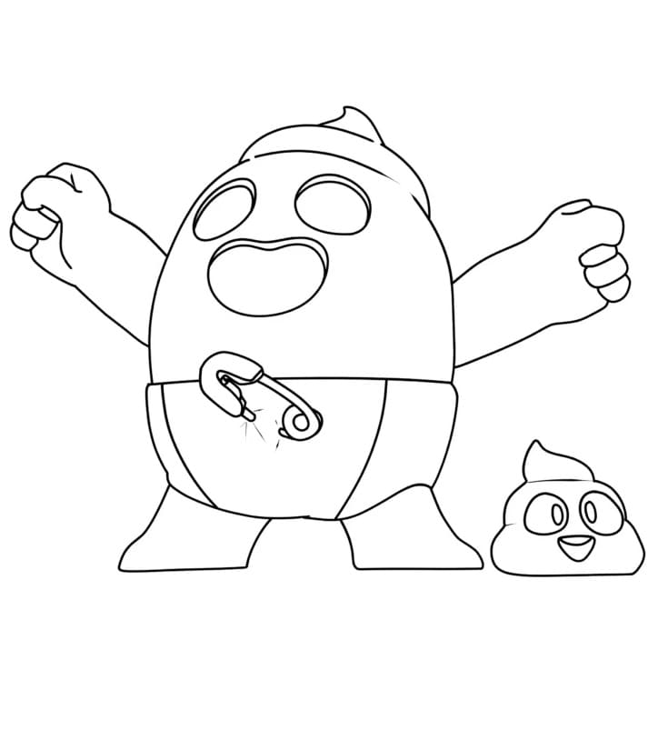 Dibujo gratuito Spike Brawl Stars #221031 de la coleccion Videojuegos para imprimir