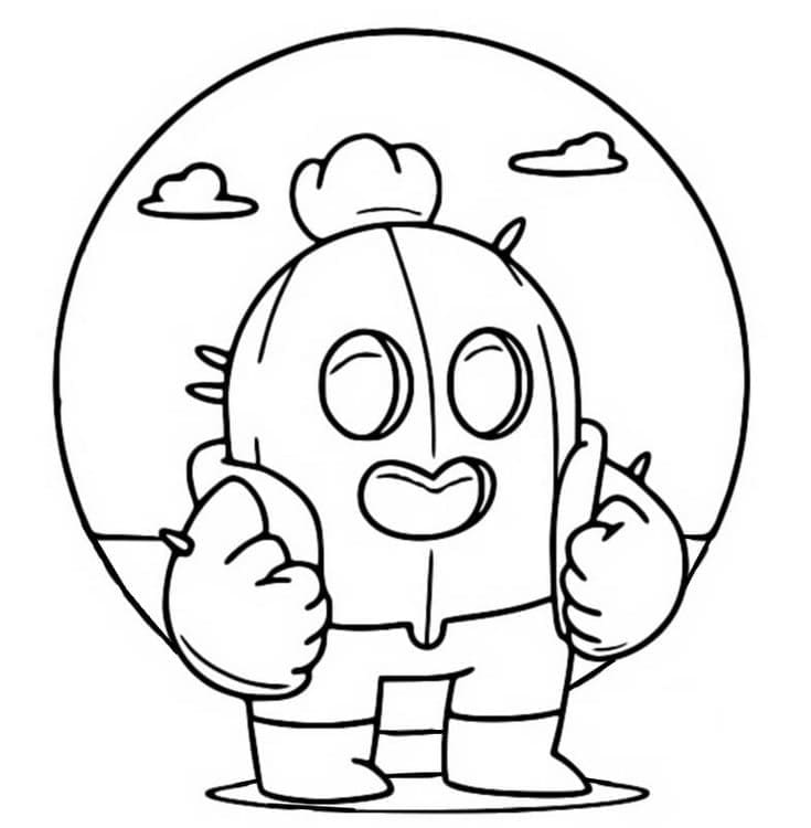 Dibujo gratuito Spike Brawl Stars #221033 de la coleccion Videojuegos para imprimir Dibujo gratuito Spike Brawl Stars #221033 de la coleccion Videojuegos para imprimir