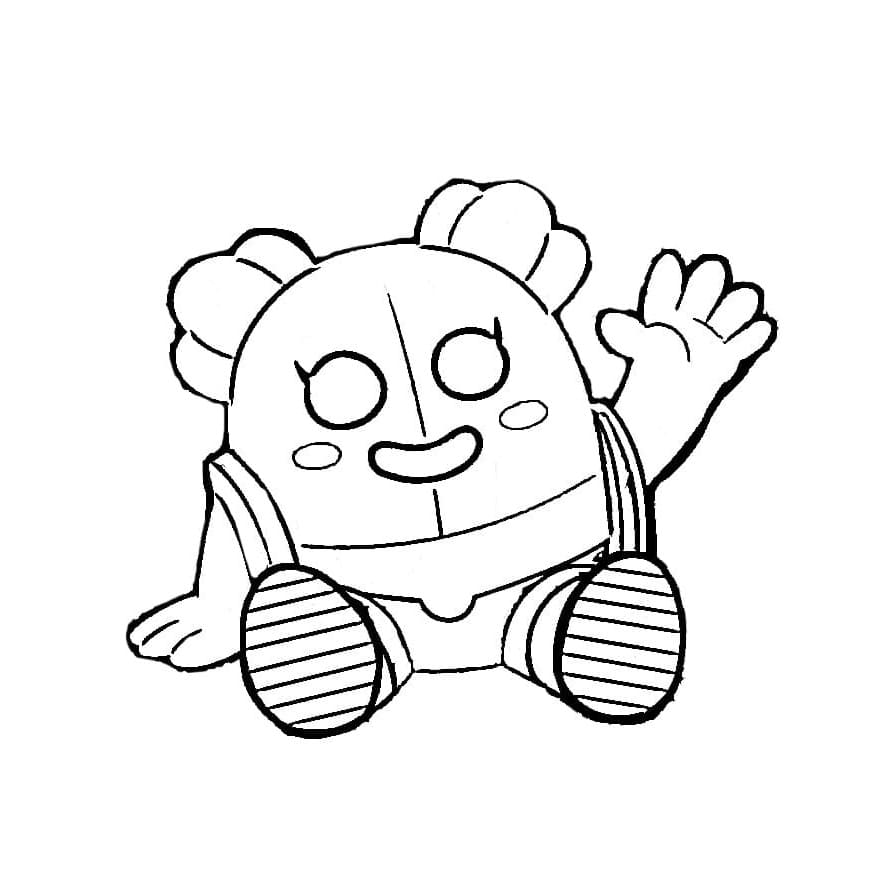 Dibujo gratuito Spike Brawl Stars #221041 de la coleccion Videojuegos para imprimir