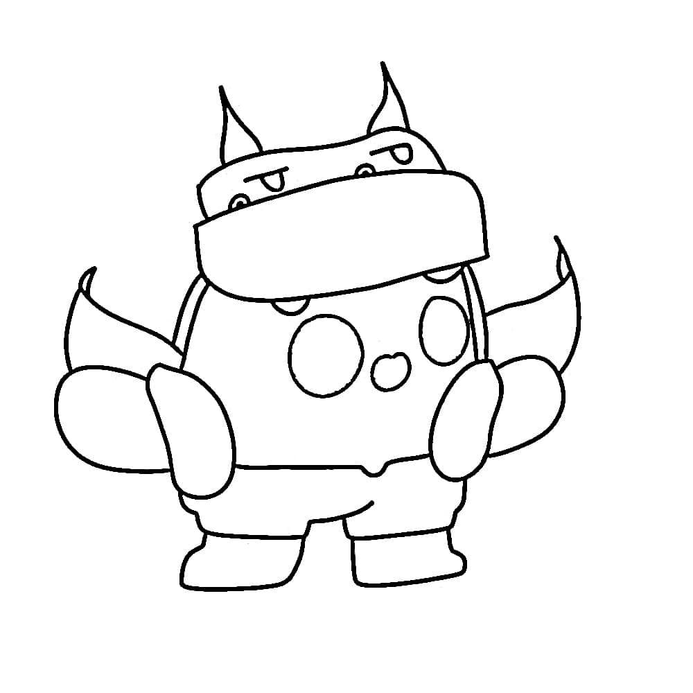 Dibujo gratuito Spike Brawl Stars #221050 de la coleccion Videojuegos para imprimir