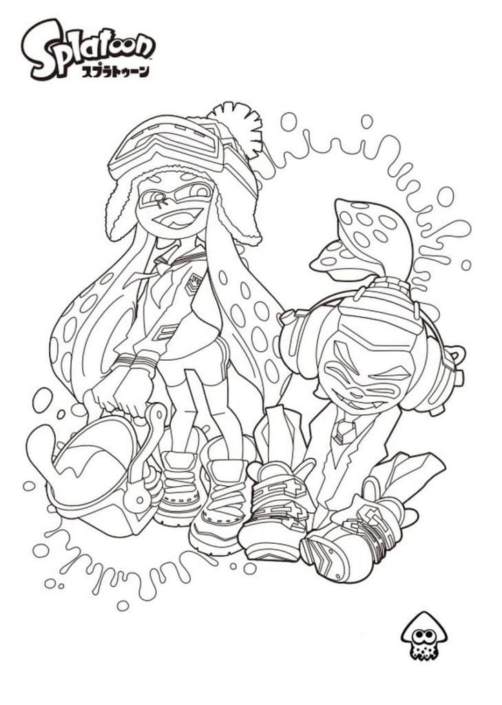 Dibujo gratuito Splatoon #186092 de la coleccion Videojuegos para imprimir