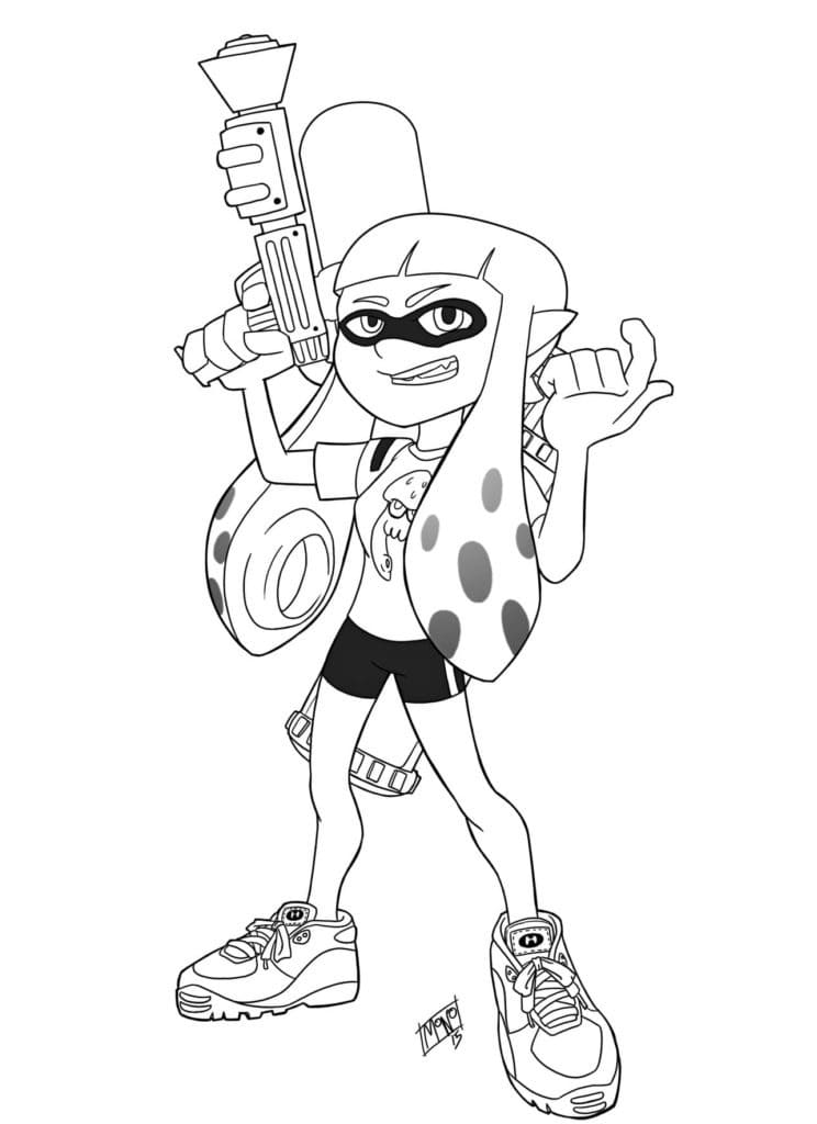 Dibujo gratuito Splatoon #186093 de la coleccion Videojuegos para imprimir