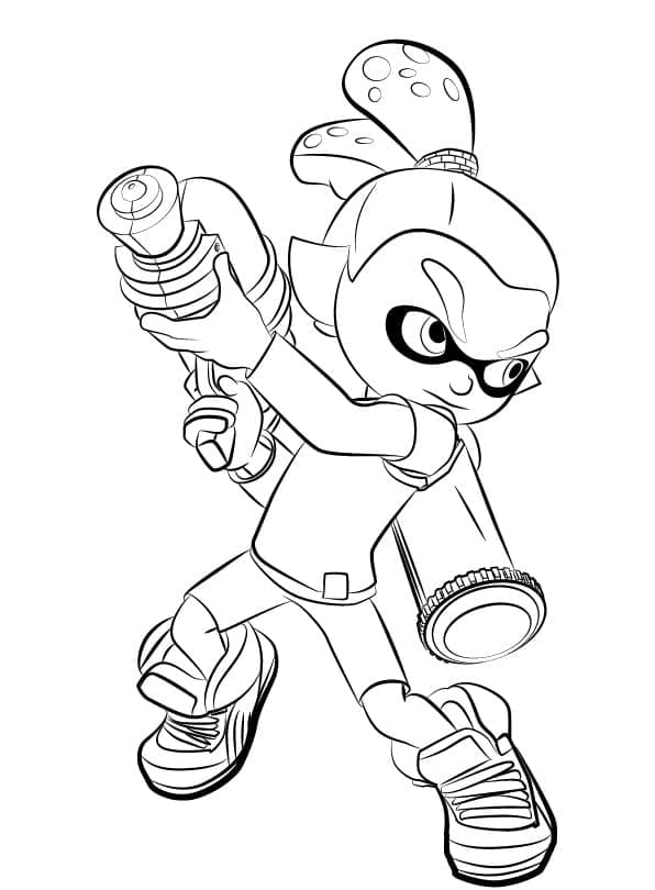 Dibujo gratuito Splatoon #186096 de la coleccion Videojuegos para imprimir
