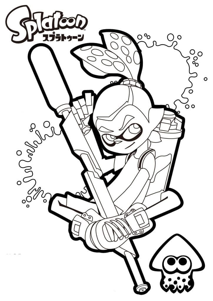 Dibujo gratuito Splatoon #186100 de la coleccion Videojuegos para imprimir