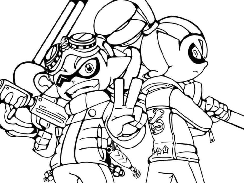 Dibujo gratuito Splatoon #186101 de la coleccion Videojuegos para imprimir
