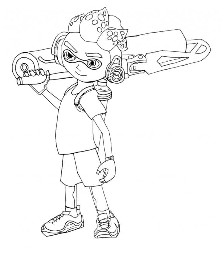 Dibujo gratuito Splatoon #186102 de la coleccion Videojuegos para imprimir