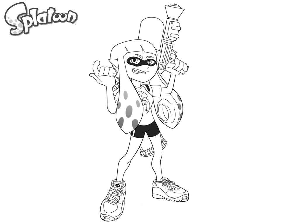 Dibujo gratuito Splatoon #186103 de la coleccion Videojuegos para imprimir