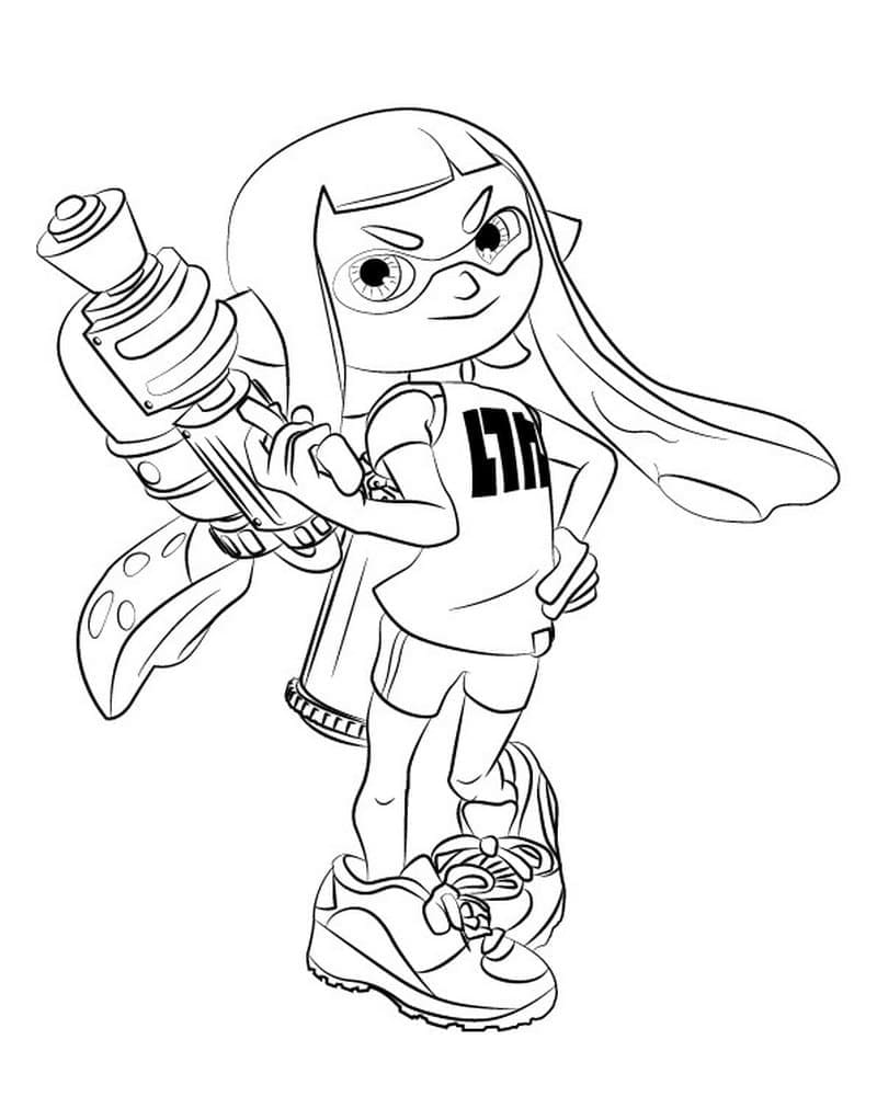 Dibujo gratuito Splatoon #186104 de la coleccion Videojuegos para imprimir