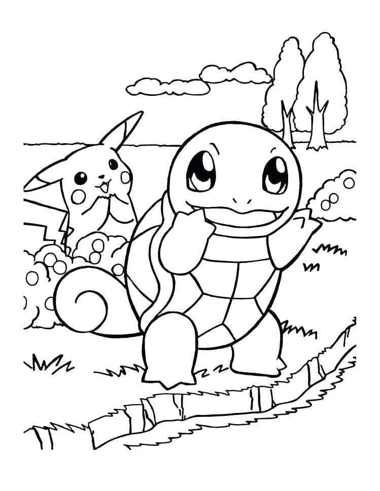 Dibujo gratuito Squirtle #181494 de la coleccion Videojuegos para imprimir