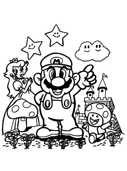 Dibujo para colorear: Super Mario Bros (Videojuegos) #153591 - Dibujos para Colorear e Imprimir Gratis