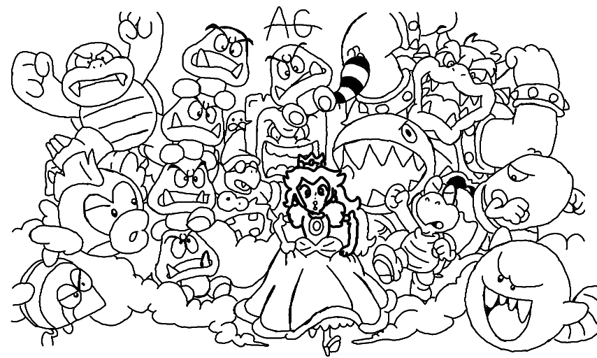Super Mario Bros 153779 Videojuegos Colorear Dibujos Gratis