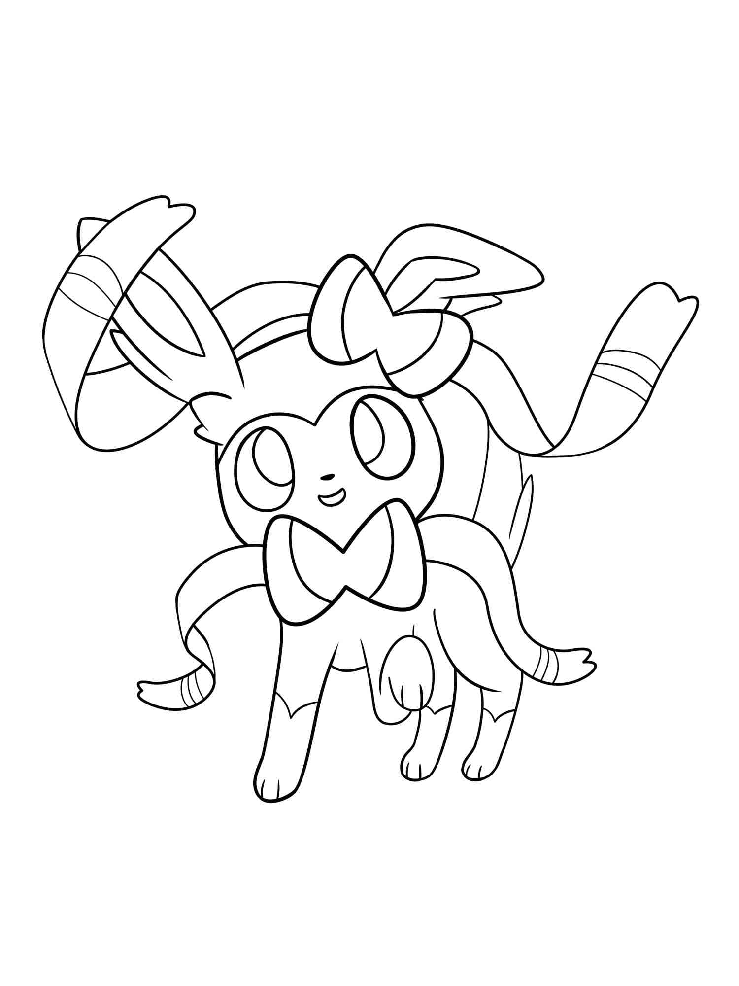 Dibujo gratuito Sylveon #181520 de la coleccion Videojuegos para imprimir
