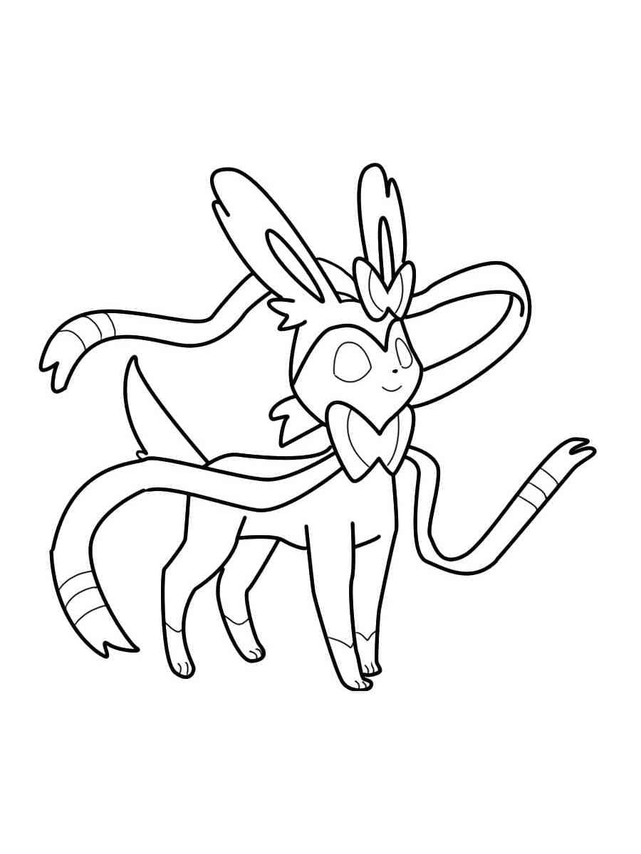 Dibujo para colorear: Sylveon (Videojuegos) #181521 - Dibujos para Colorear e Imprimir Gratis