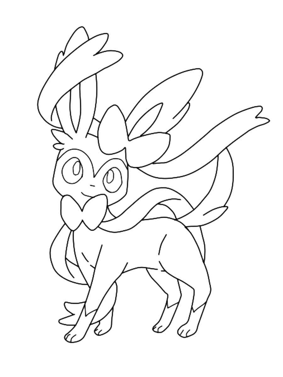 Dibujo gratuito Sylveon #181527 de la coleccion Videojuegos para imprimir