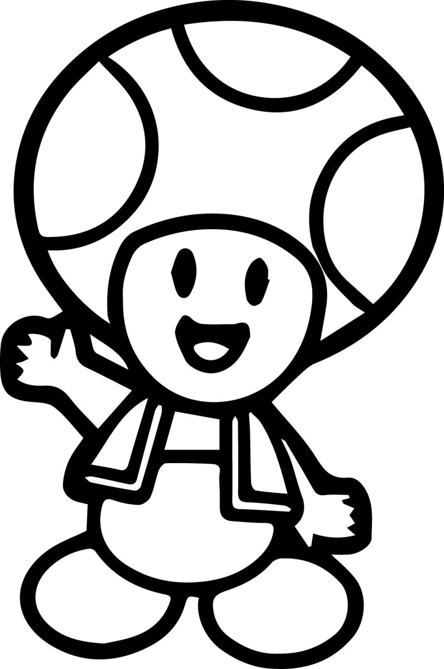 Dibujo para colorear: Toad (Videojuegos) #170228 - Dibujos para Colorear e Imprimir Gratis