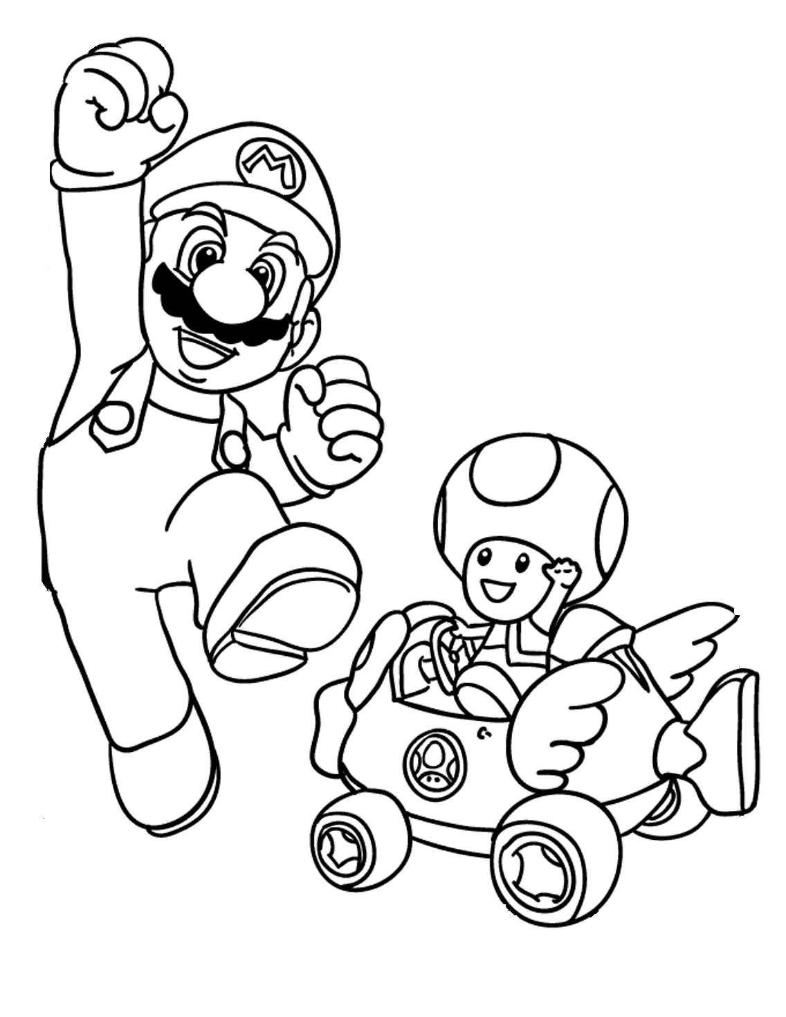 Dibujo para colorear: Toad (Videojuegos) #170231 - Dibujos para Colorear e Imprimir Gratis