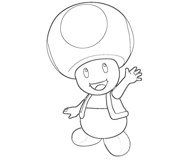 Dibujo para colorear: Toad (Videojuegos) #170235 - Dibujos para Colorear e Imprimir Gratis