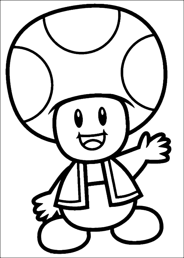 Dibujo para colorear: Toad (Videojuegos) #170240 - Dibujos para Colorear e Imprimir Gratis