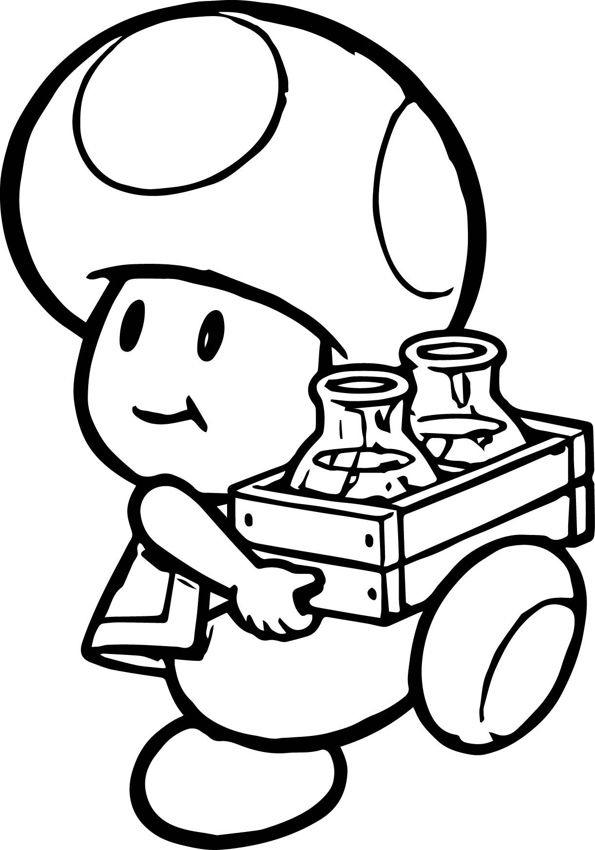 Toad Videojuegos Dibujos Para Colorear E Imprimir Gratis 