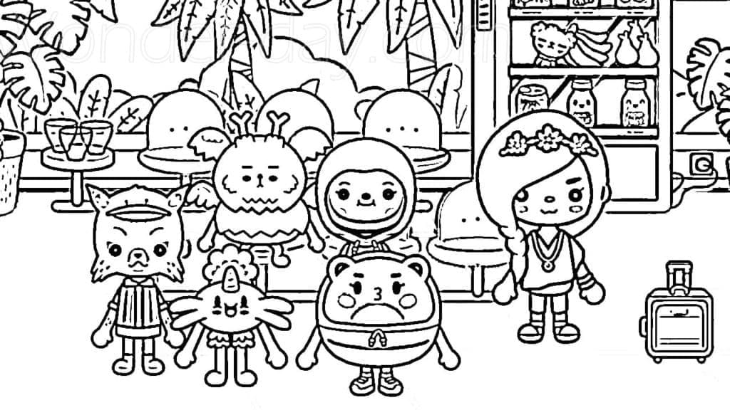Dibujo gratuito Toca Boca #185761 de la coleccion Videojuegos para imprimir