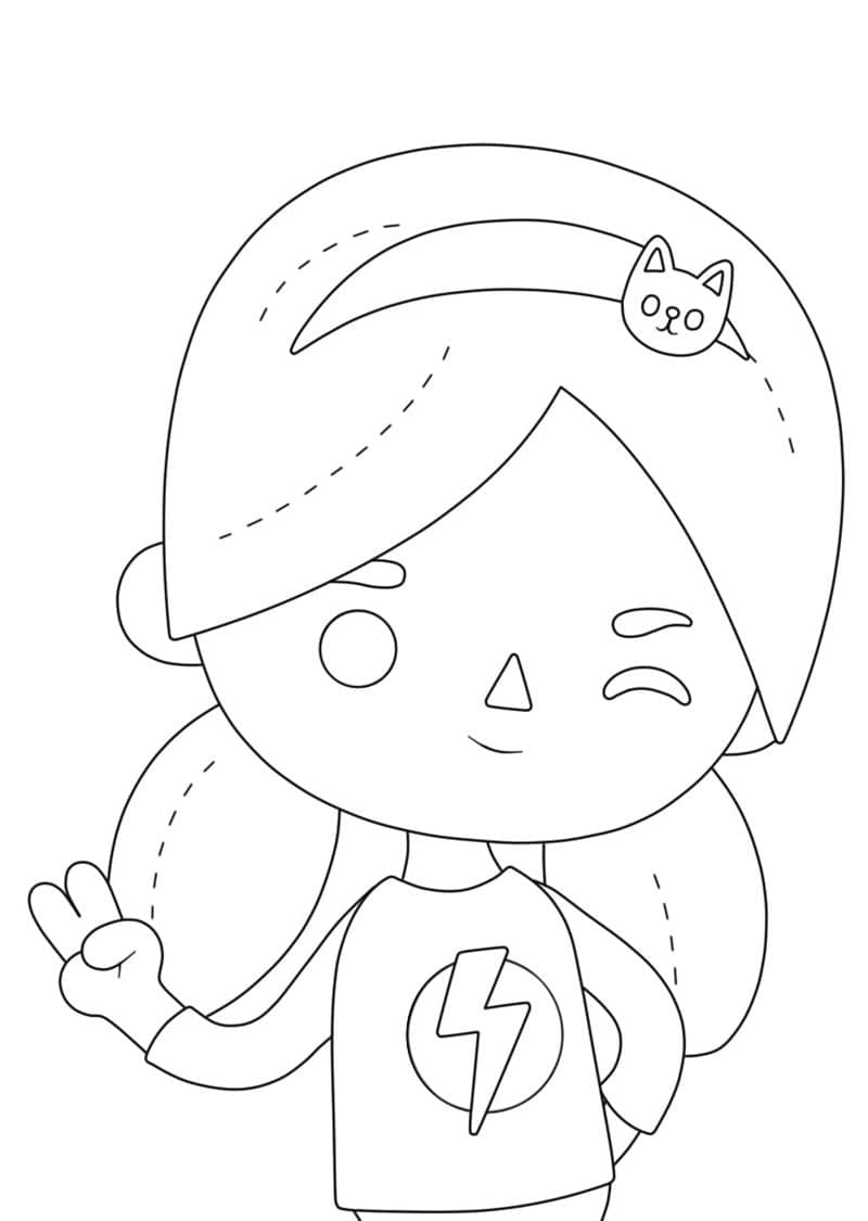 Dibujo gratuito Toca Boca #185764 de la coleccion Videojuegos para imprimir