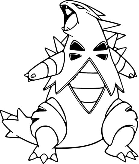 Dibujo para colorear: Tyranitar (Videojuegos) #181608 - Dibujos para Colorear e Imprimir Gratis