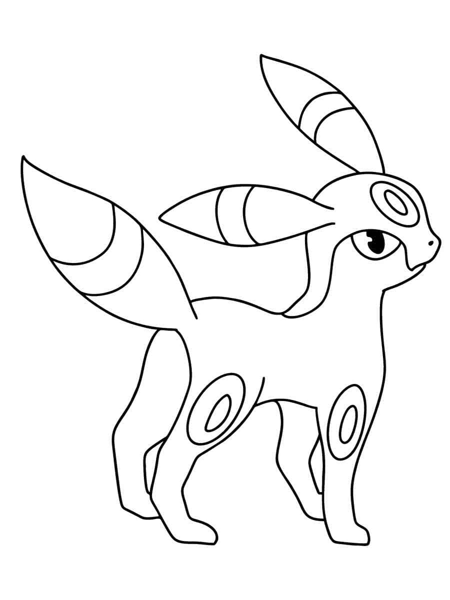 Dibujo gratuito Umbreon #181555 de la coleccion Videojuegos para imprimir