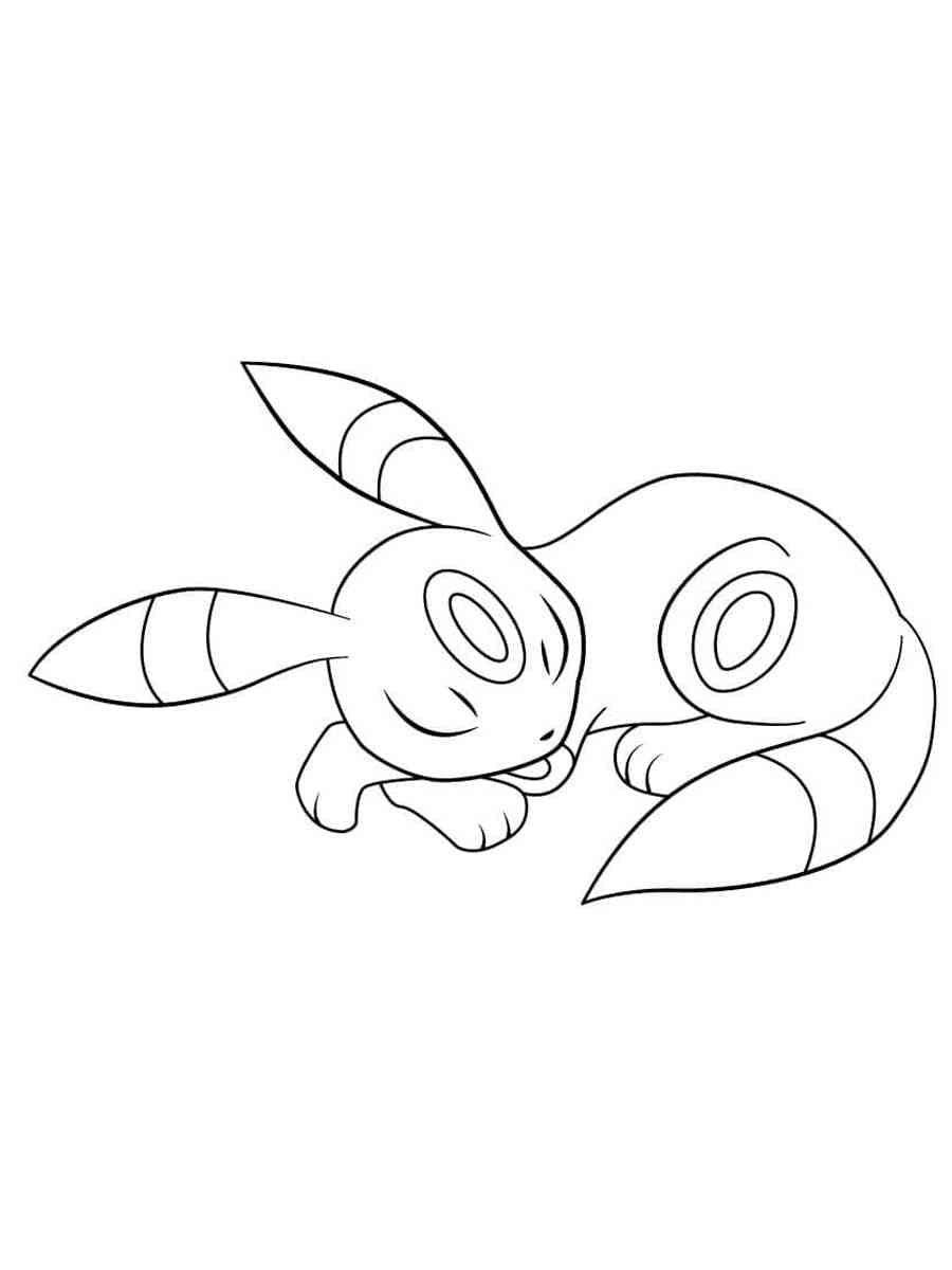 Dibujo para colorear: Umbreon (Videojuegos) #181556 - Dibujos para Colorear e Imprimir Gratis