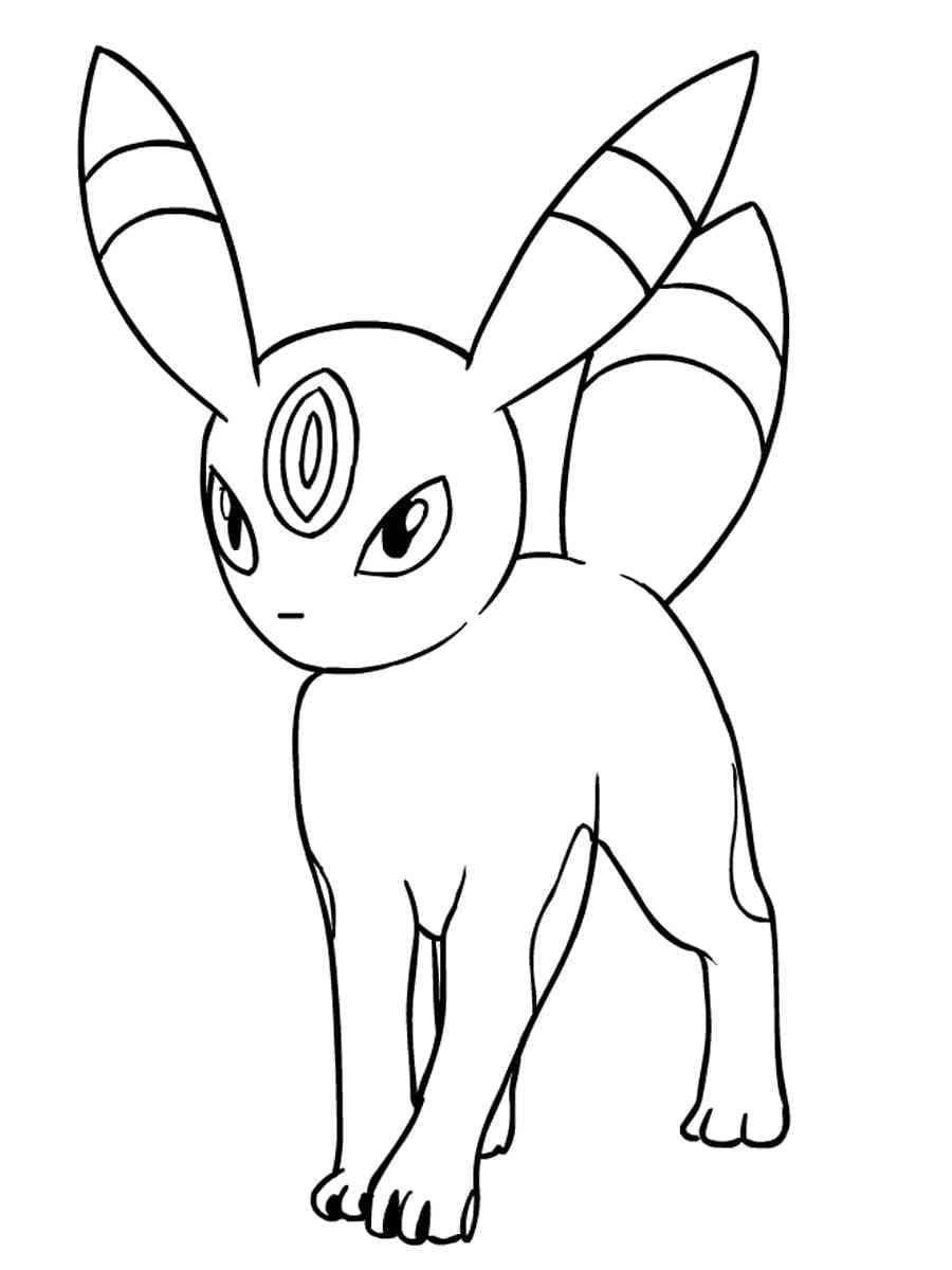 Dibujo gratuito Umbreon #181557 de la coleccion Videojuegos para imprimir
