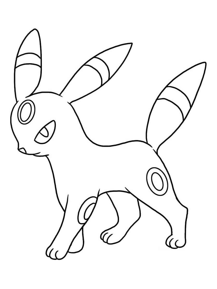 Dibujo para colorear: Umbreon (Videojuegos) #181561 - Dibujos para Colorear e Imprimir Gratis