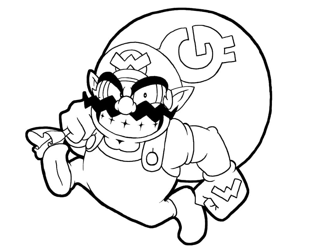 Dibujo gratuito Wario #203046 de la coleccion Videojuegos para imprimir