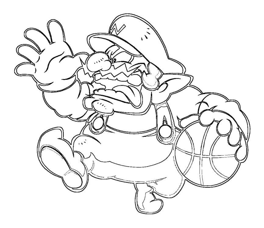 Dibujo gratuito Wario #203052 de la coleccion Videojuegos para imprimir