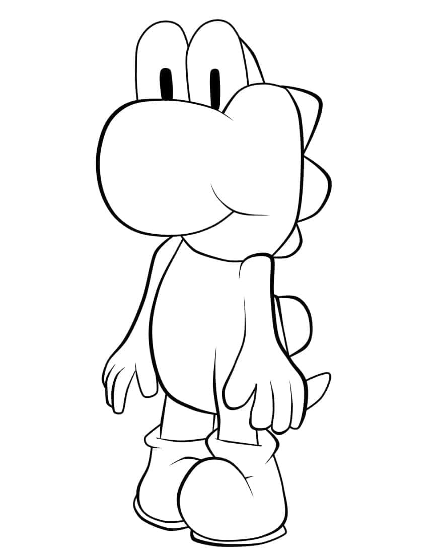 Dibujo gratuito Yoshi #195191 de la coleccion Videojuegos para imprimir