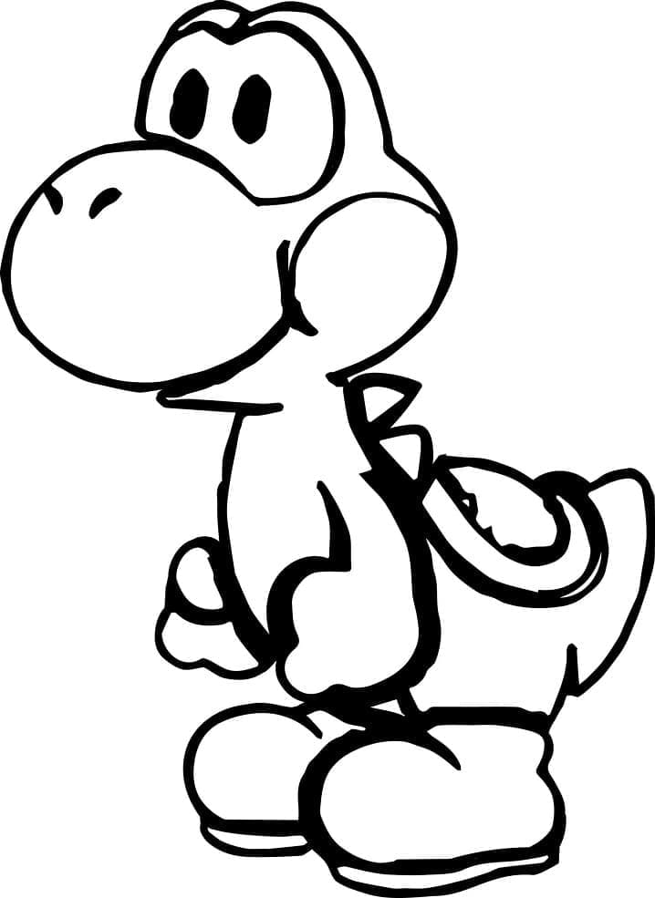Dibujo gratuito Yoshi #195213 de la coleccion Videojuegos para imprimir