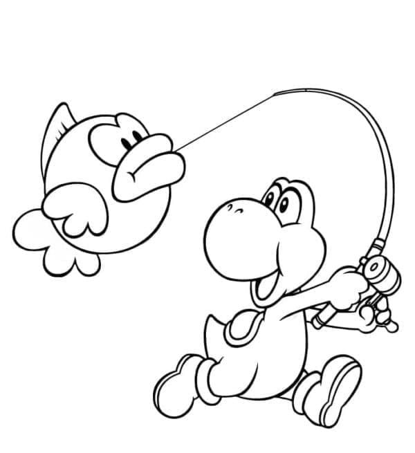 Dibujo gratuito Yoshi #195217 de la coleccion Videojuegos para imprimir